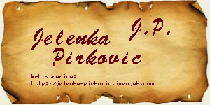 Jelenka Pirković vizit kartica